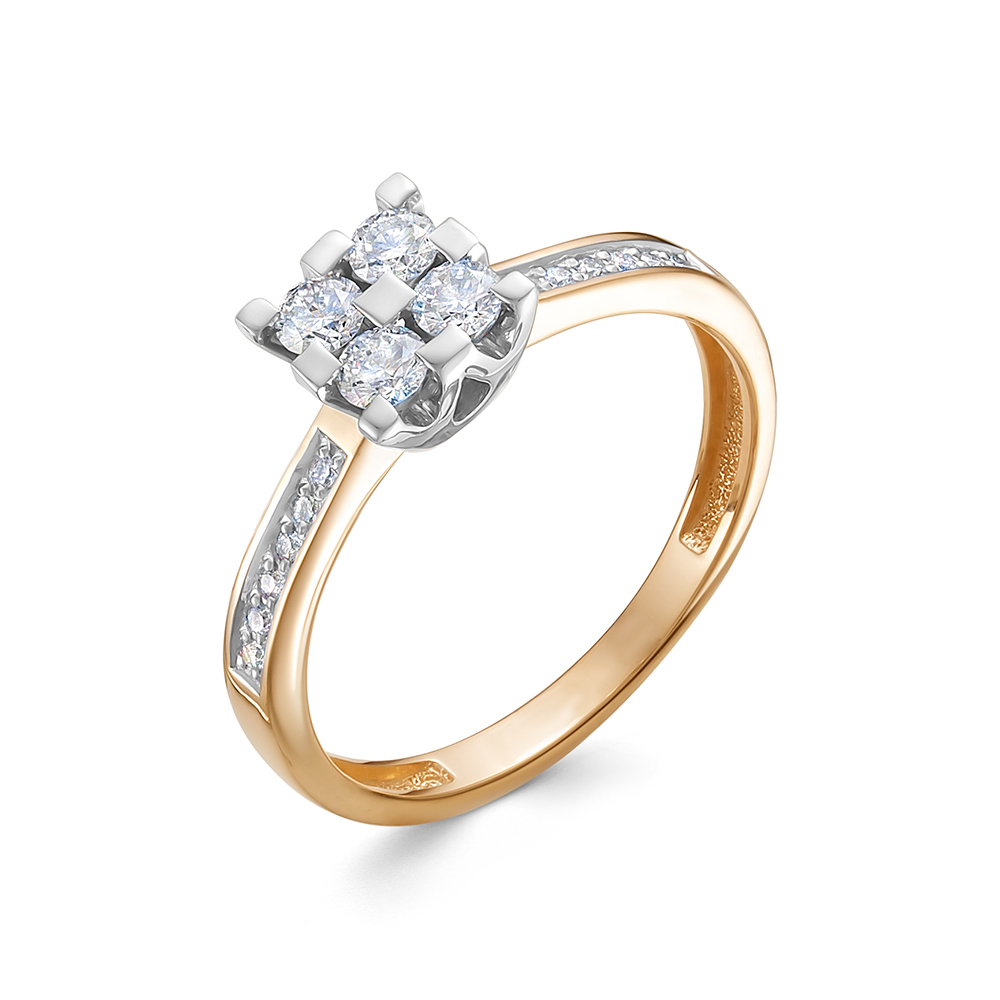 Кольцо, золото, бриллиант, 4277-110